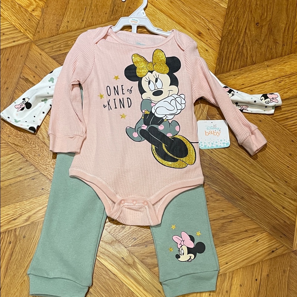 New Disney Minnie Mouse 3 pieces set